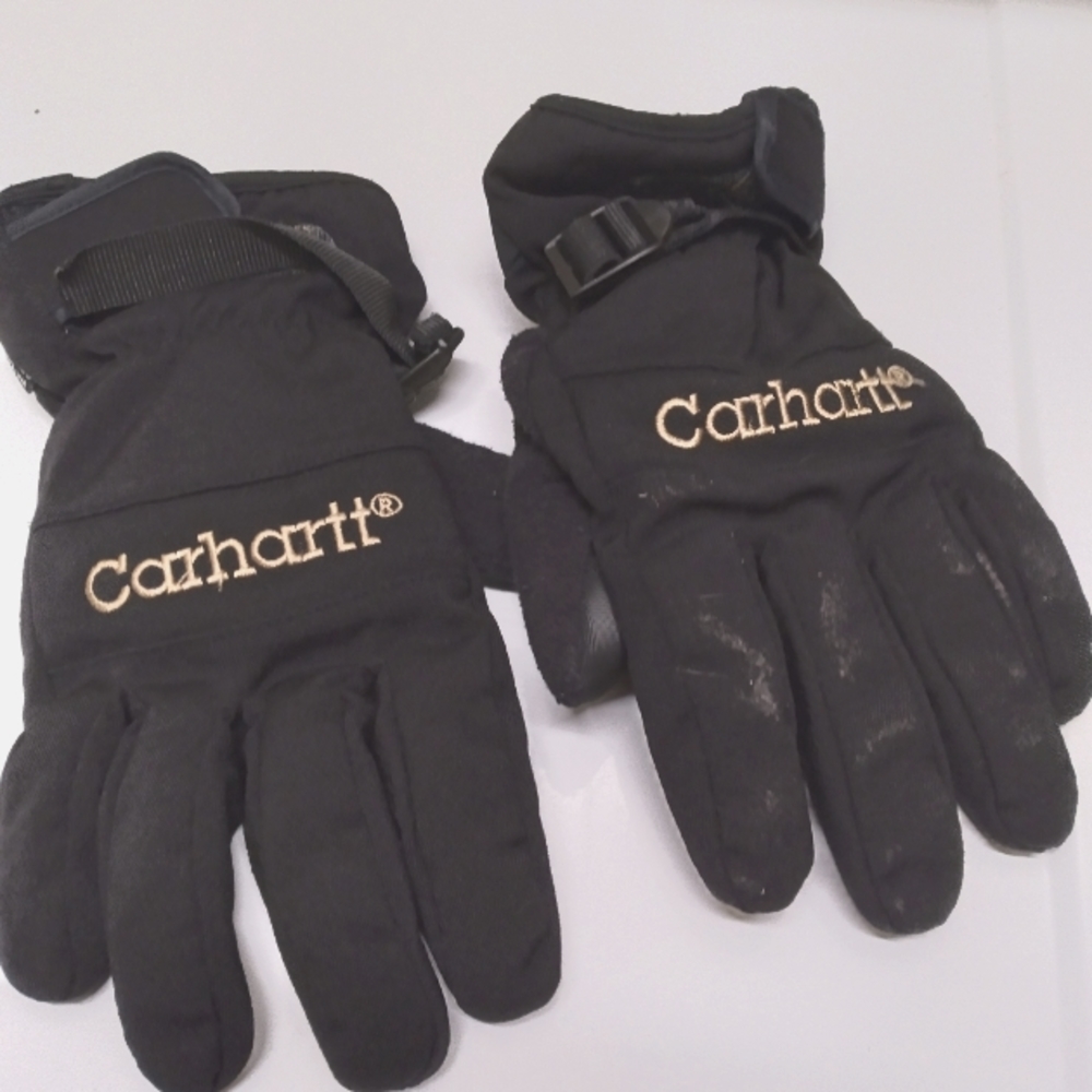 3 pairgloves work gloves w/undergloves & black insulated gloves never worn.